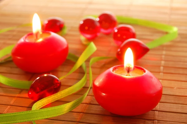 Christmas candle — Stock Photo, Image