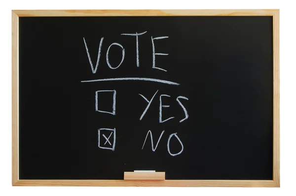 Głosowanie tak lub nie — Zdjęcie stockowe