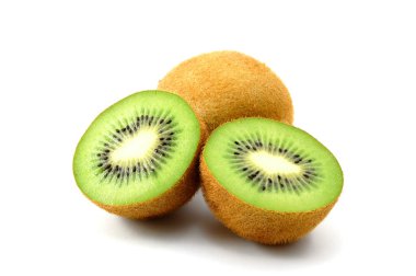 Kiwi fruit isolated on white background clipart