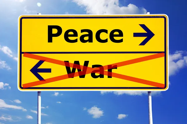 Paz y guerra — Foto de Stock