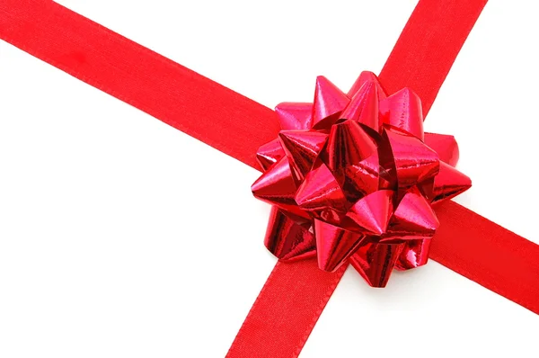 Christmas Gift with ribbon — Stock Photo, Image