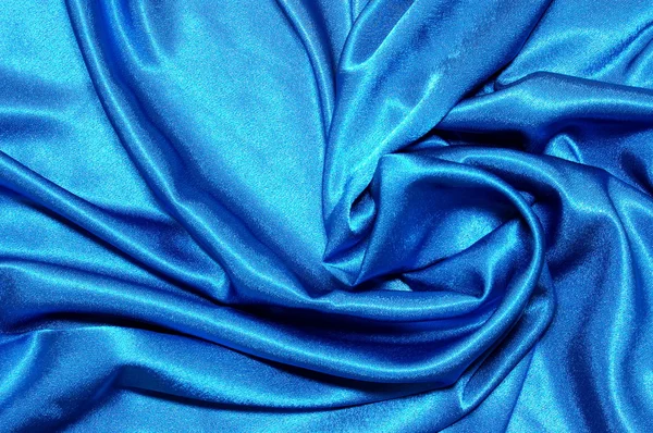 stock image Blue satin background