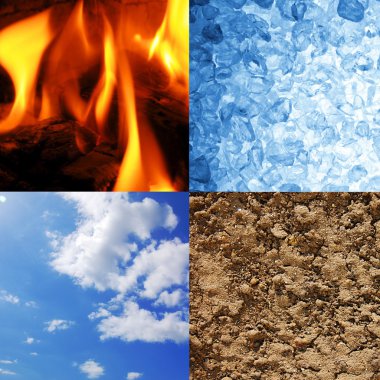 The four elements clipart