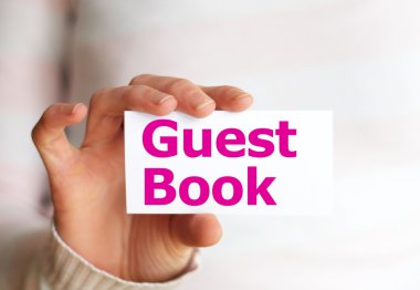 Guest book clipart