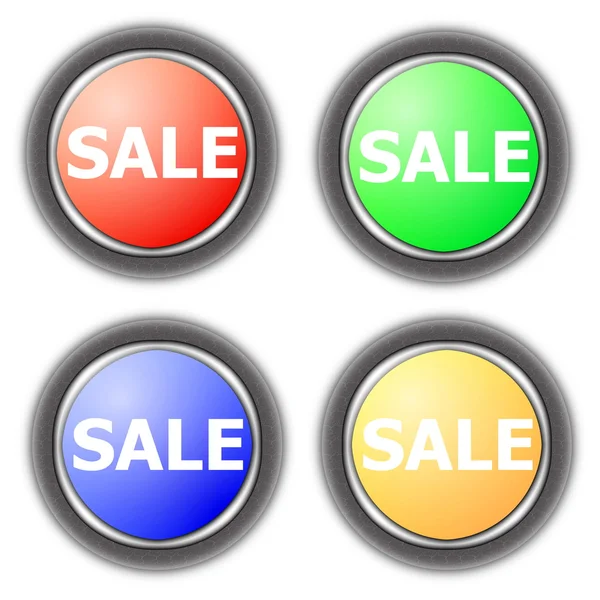Sale button collection — Stock Photo, Image
