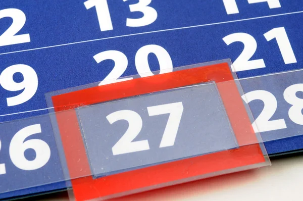 Calendario que muestra la fecha de hoy —  Fotos de Stock