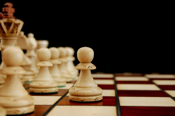 Conflito de xadrez — Fotografia de Stock