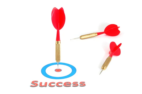 Concepto de éxito con flecha de dardo —  Fotos de Stock