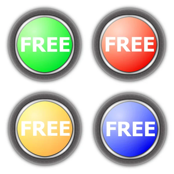Free button collection — Stock Photo, Image