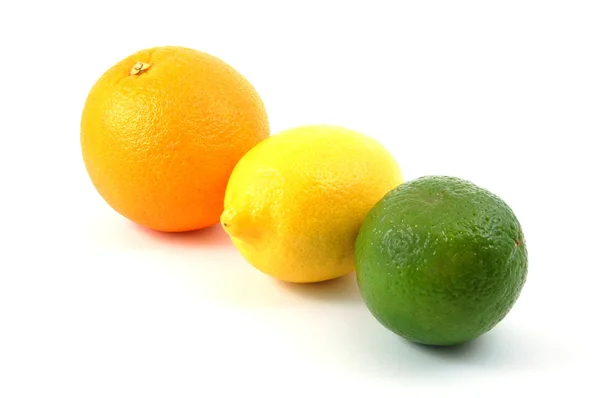 Λεμόνι πορτοκάλι και κίτρο φρούτων — Φωτογραφία Αρχείου