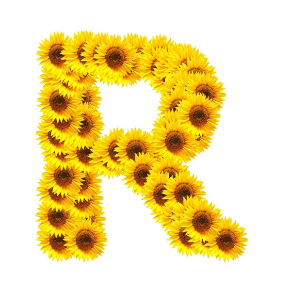 Alfabeto de flores —  Fotos de Stock