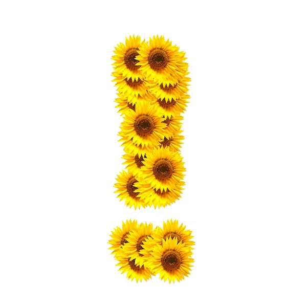 Αλφάβητο των λουλουδιών — Φωτογραφία Αρχείου