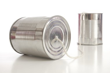 Tin can phone clipart