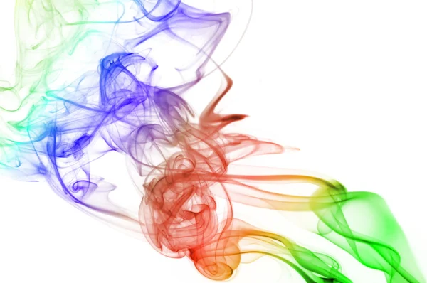 Abstracte regenboog rook — Stockfoto