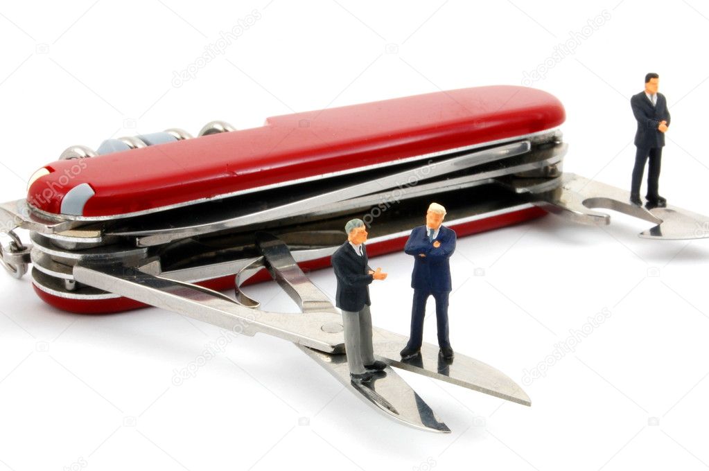 Business on penknife