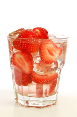 Strawberry juice or cocktail clipart