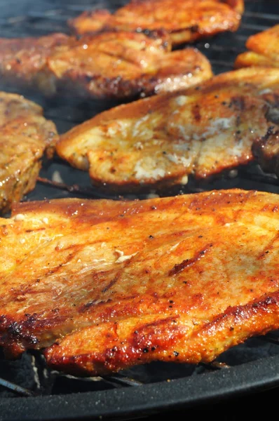 Мясо на барбекю — стоковое фото