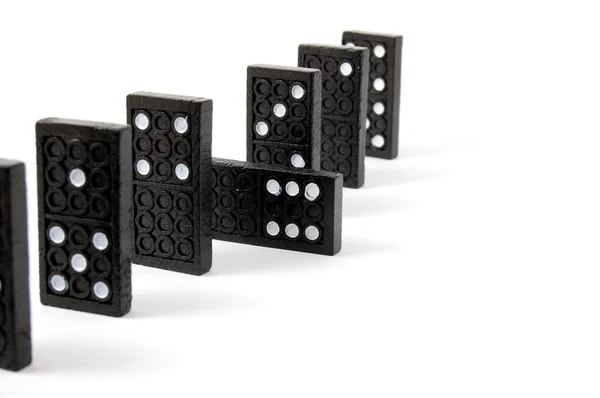 Indywidualne domino — Zdjęcie stockowe