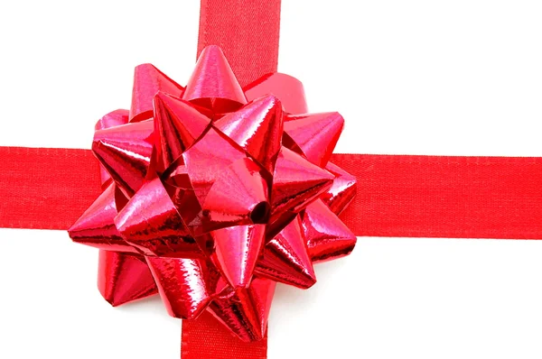 Christmas Gift with ribbon — Stock Photo, Image