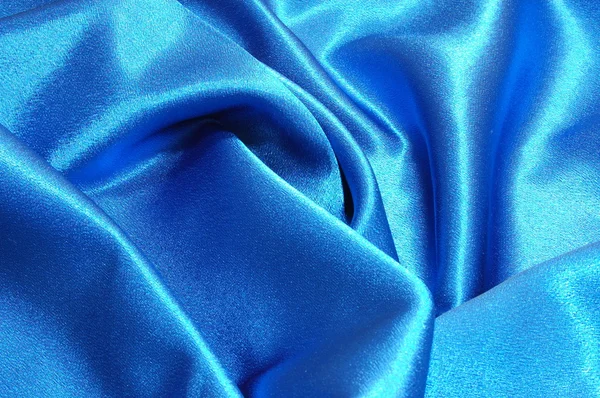 Fundo de cetim azul — Fotografia de Stock
