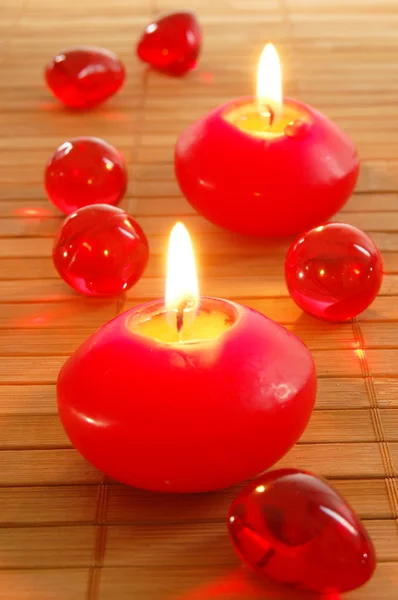 Romantic candle light Stock Picture