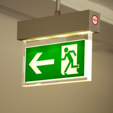 Emergency exit clipart