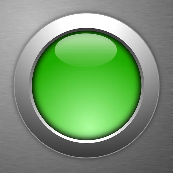 緑色のボタン — ストック写真