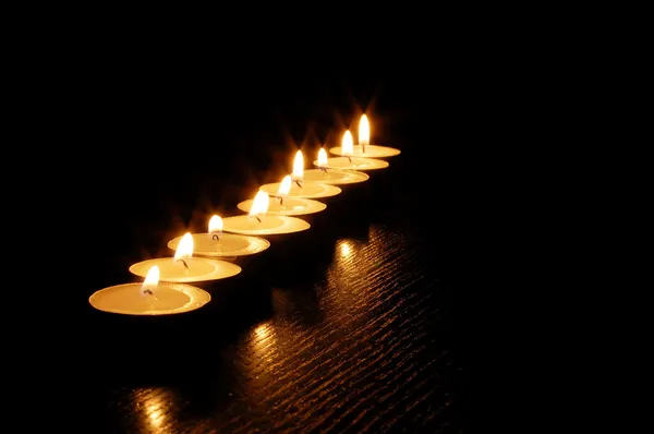 Romantický svíce světlo — Stock fotografie