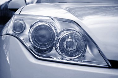 Headlight of a car clipart