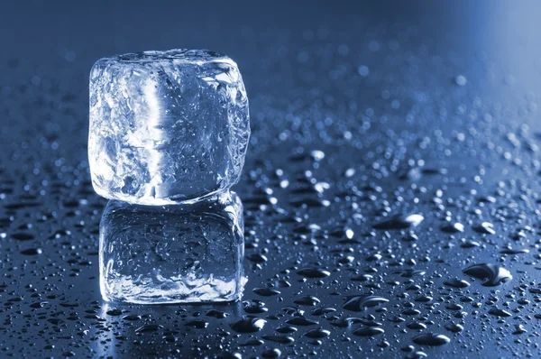 Ice cube macro — Stock Photo, Image