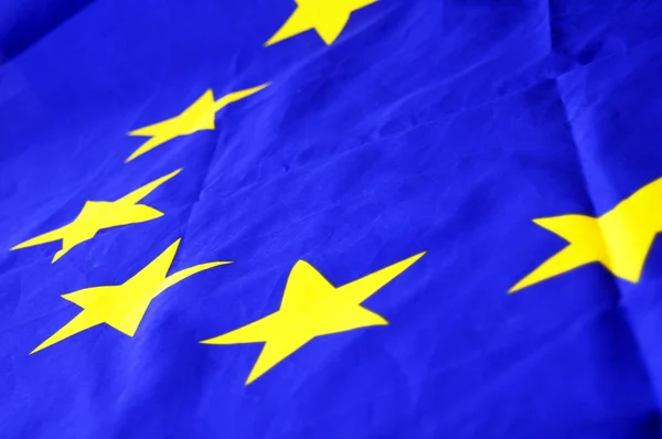 Прапор ЄС муніципальної інфраструктури Європейський Союз — стокове фото