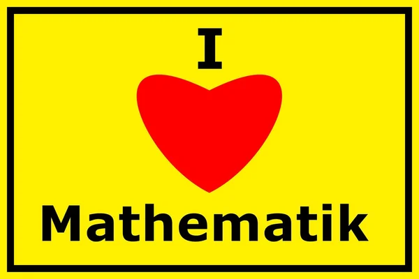 数学的热爱 — 图库照片