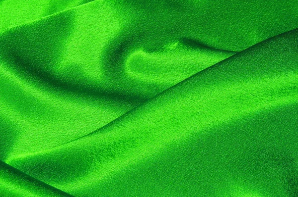 Green satin background — Stock Photo, Image