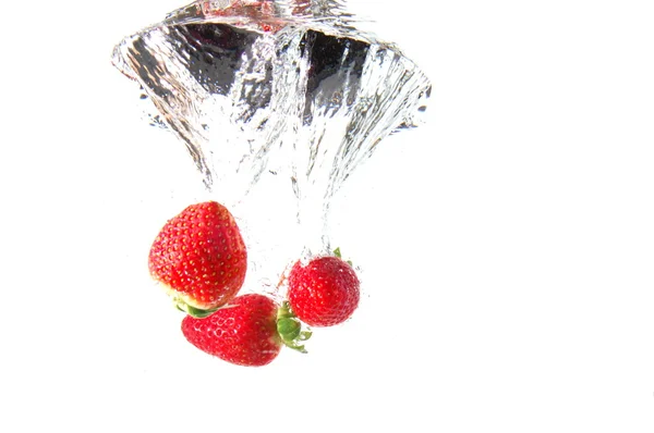 stock image Strawberry in water