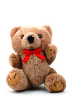 Teddy bear isolated on white background clipart