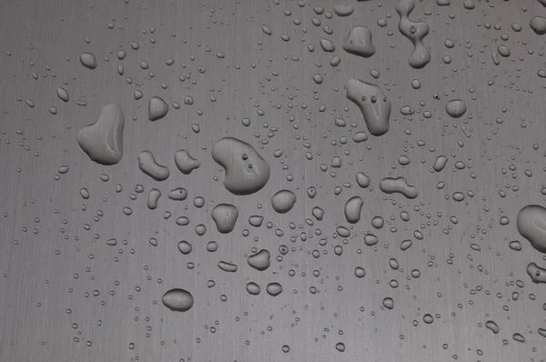 金属表面に水滴 — ストック写真