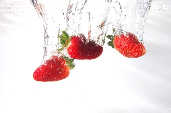 Salpicadura de fresa — Foto de Stock