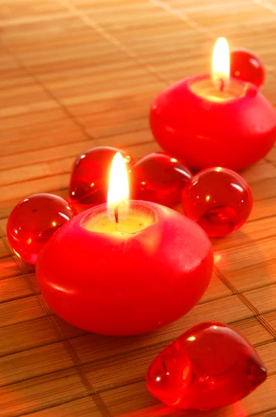 Red candle Stock Image