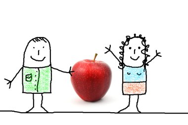 Apple gift clipart