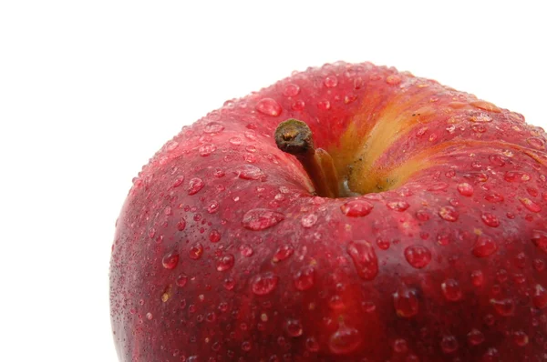 Färskt rött äpple isolerad på vit bakgrund — Stockfoto