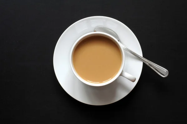 Kopje koffie en copyspace — Stockfoto