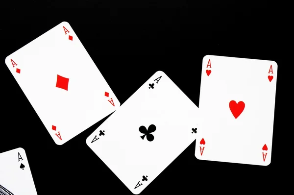 Poker karetní hra — Stock fotografie