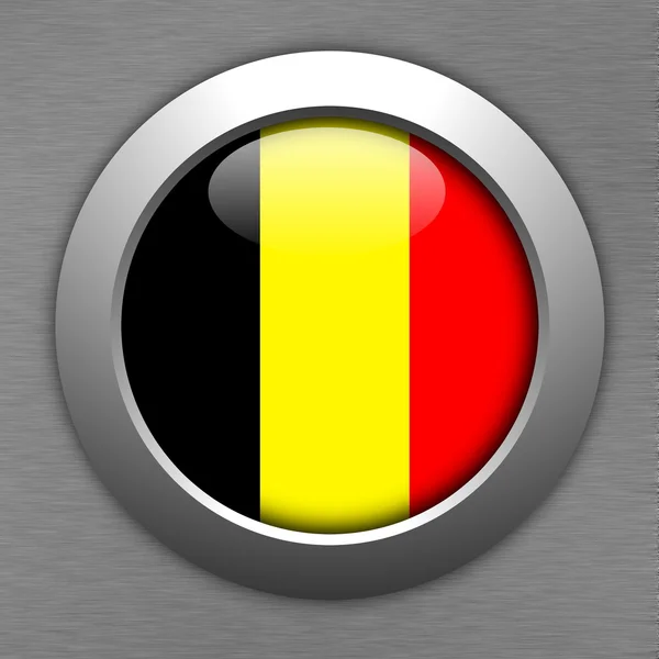 Tlačítko Belgie — Stock fotografie