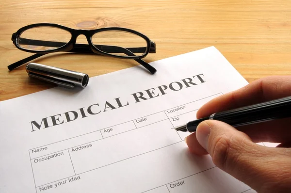 Relatório médico — Fotografia de Stock