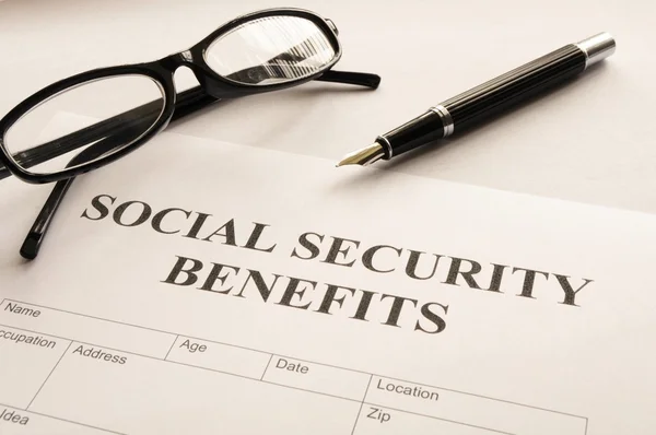 Social security benefits — Stock Photo, Image