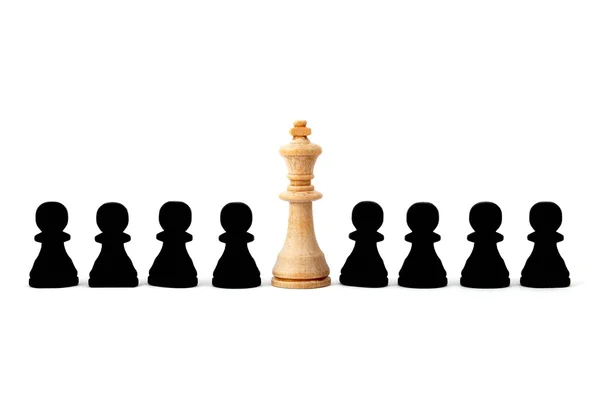 W szachach indywidualnych — Zdjęcie stockowe
