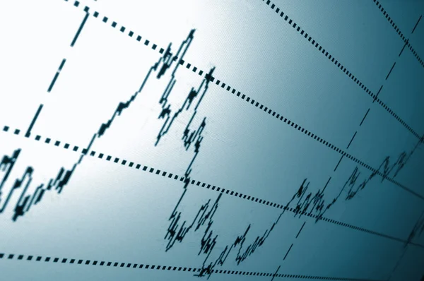 Grafico azionario — Foto Stock