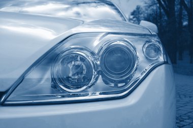 Headlight of a car clipart