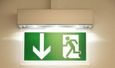 Emergency exit clipart