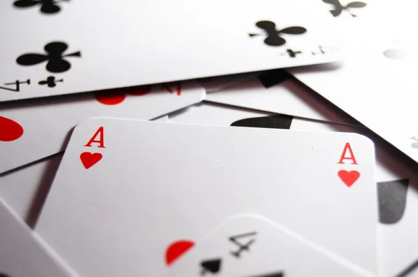 Gry w karty Poker — Zdjęcie stockowe